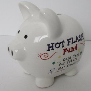 small porcelain piggy bank